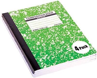 Mintra Office Composition Books (Assorted Marble Comp - Wide Ruled, 24 Units (6-4pks))