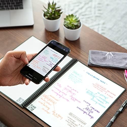 Rocketbook Fusion Hybrid Reusable Planner Notebook, Letter 8.5x11, Black