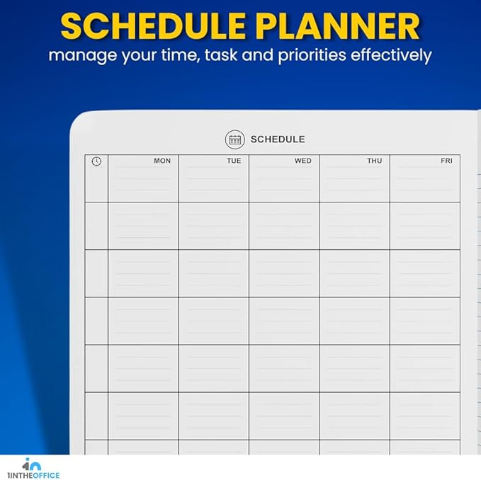 1InTheOffice Composition Notebook Wide Ruled, 1 Subject Notebook, Marble, 7.5" x 9.75", 100 Sheets, Black, 4 Pack