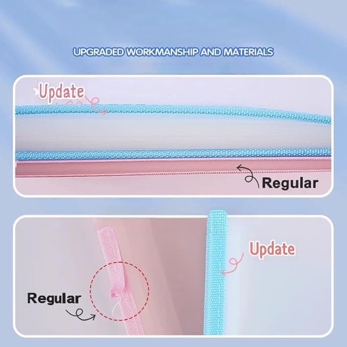Vertical Accordion File Folder,13 Pockets Expanding File Organize with Labels,A4 Letter Size Paper Document Receipt Organizer Accordion Filing Folder for Classroom, Home,Office.(Blue)