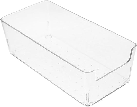 Transparent Memo Notepad Holder Plastic Desk Organizer for Note Papers Memo Storage for Home and Office Use