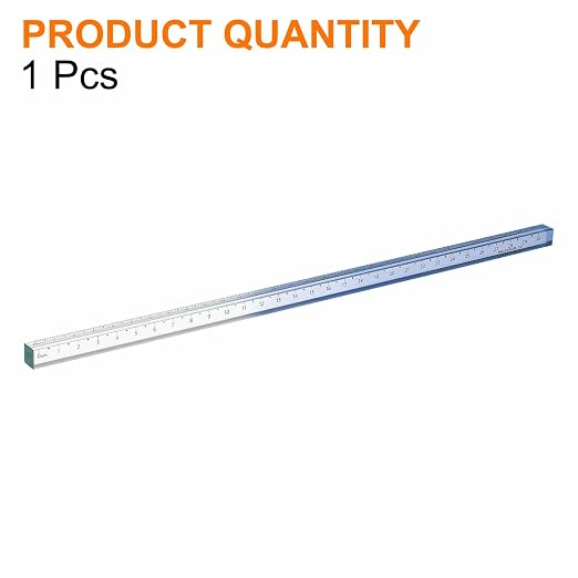 HARFINGTON Acrylic Clear Straight Rulers 30cm Metric Transparent Gradient Three-Dimensional Plastic Ruler Square Cube Measuring Tool for Classroom Office, Gray