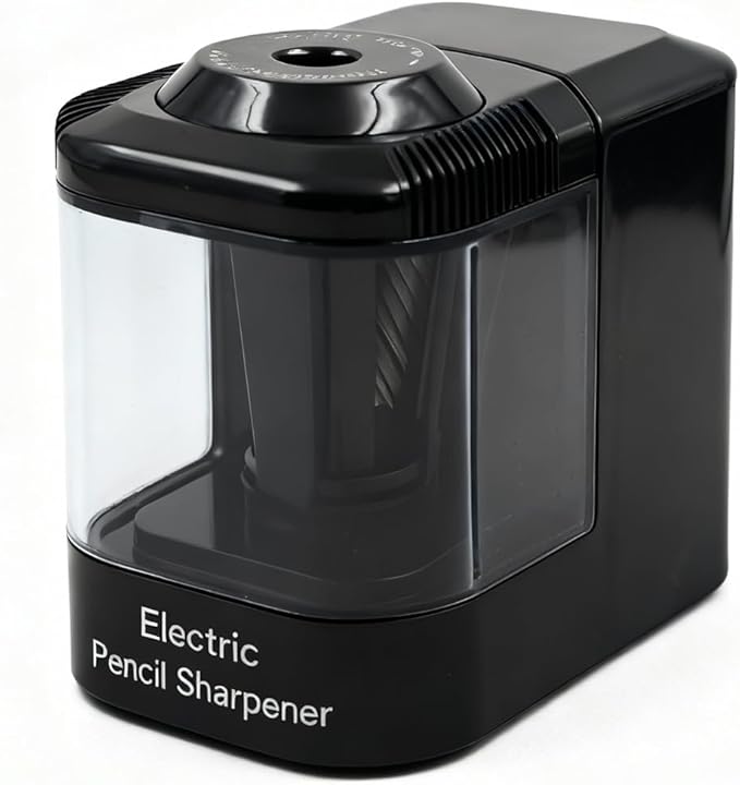 Heavy Duty Electric Pencil Sharpener, USB and Battery Powered, Best for Kids Students and Personal Use in Office School and Home by JinZeFa