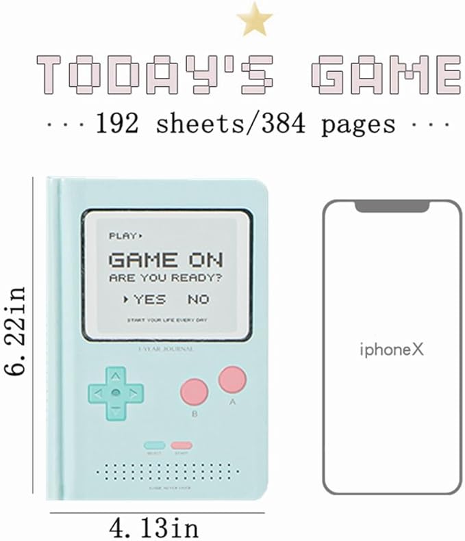 365 Days Undated Daily Planner A6 Mini Thick Notebook Pocket Agenda School Diary One Page Per Day Game Life Journal Notepad Gifts