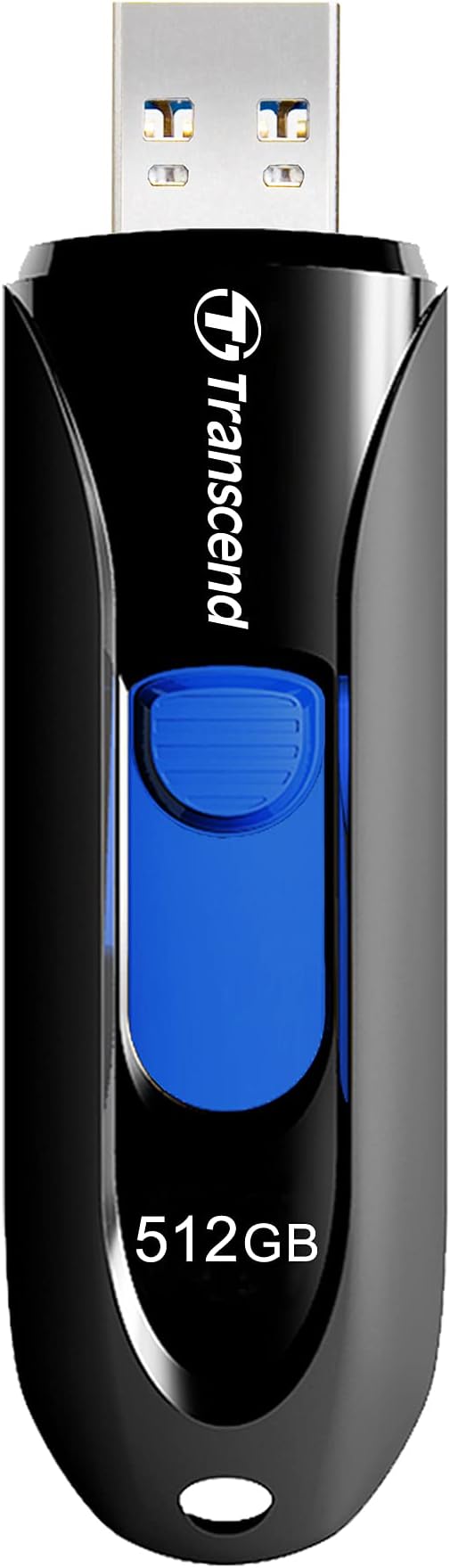 Transcend JF790 512GB USB Flash Drive, for PC/Mac/Laptop/Windows/Computer/Desktop/TV/Car Audio, USB3.2 Gen1 Memory Stick, Thumb Drives Data Storage w/Retractable Connector, USB2.0/3.0/3.1 Compatible