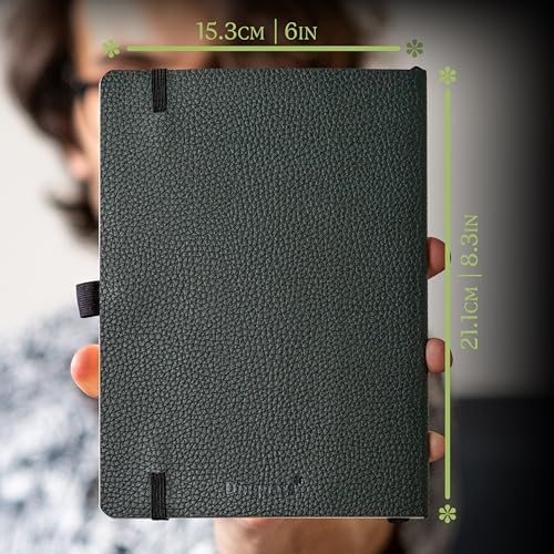 Dingbats A5 Wildlife Ruled Notebook Journal - Premium Vegan Leather Softcover Executive Journal for Women & Men - Work, Note Taking, Writing & Travel