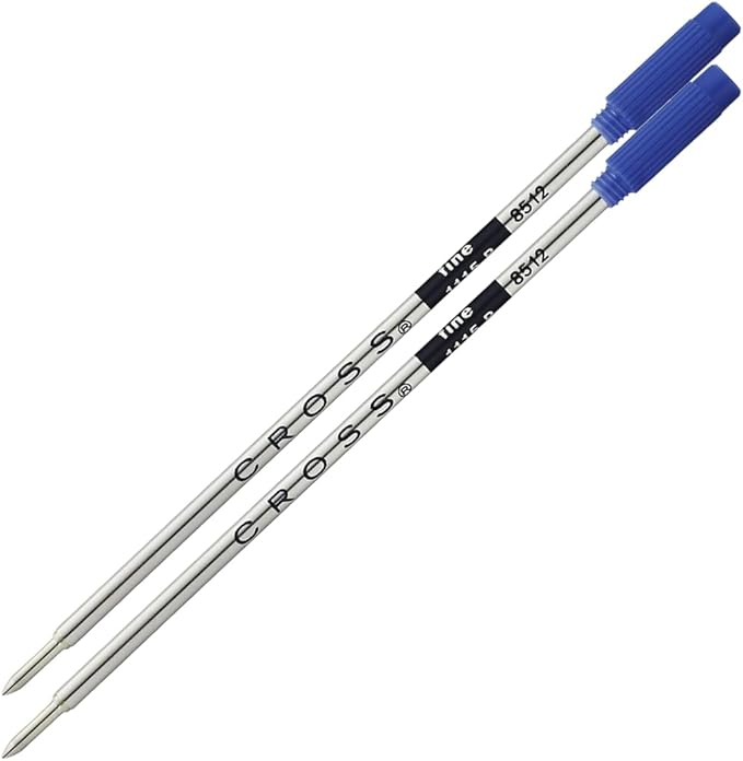 Cross Ballpoint Pen Refill - Refill for Consistent Ink Flow - Quick-Drying - Blue - Fine - 2Pack