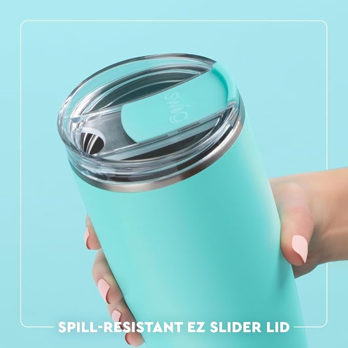 Swig Life 22oz Insulated Tumbler, Travel Coffee Tumbler with Lid, Cup Holder Friendly Travel Coffee Mug, Stainless Steel, 22 oz Tumblers, Reusable Insulated Mug with Lid (Golf Ball)