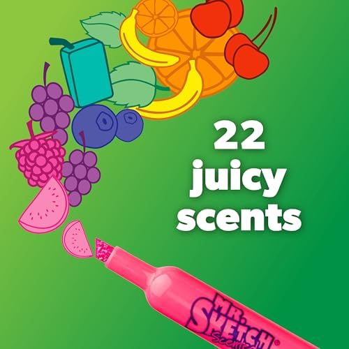 Mr. Sketch Scented Washable Markers, Chisel Tip Marker, Assorted Colors, Fun for Kids, Coloring, Spark Creativity, Arts & Crafts, 2 Count (Pack of 108)