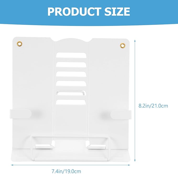 SUPVOX Adjustable Desktop Book Stand for Reading and Tablets, Multipurpose Document Holder with Eye Protection, Portable Household Reading Rack for Home Office