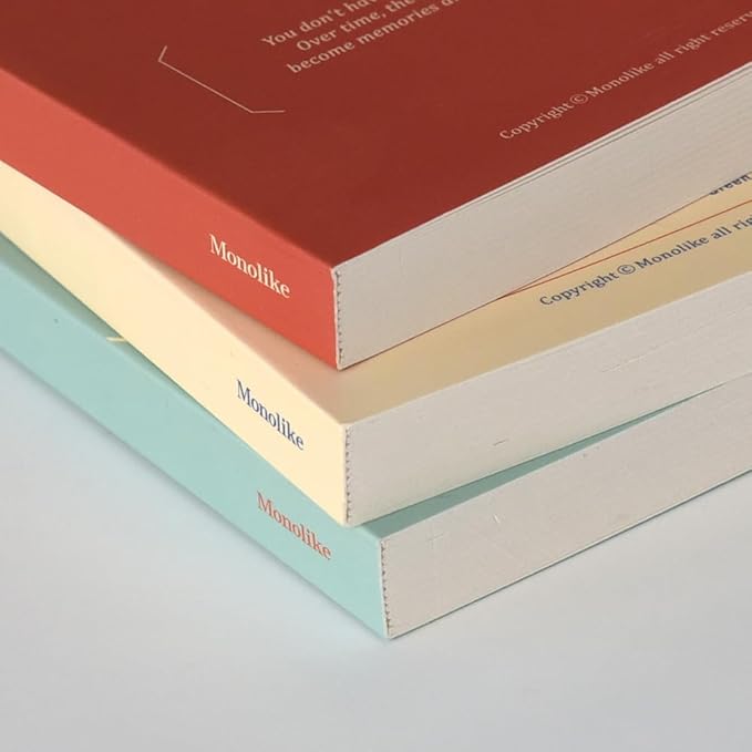 Monolike Archive Paperback Line Notebook - 02. Ivory_Design note, Mini note, Simple note, Notebook, 192 Pages, 4.13x6.69