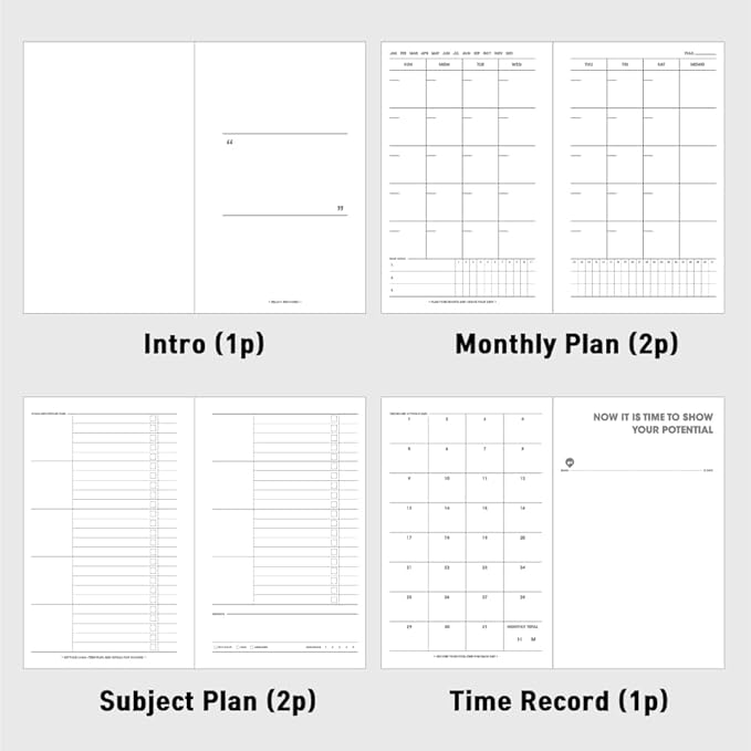 motemote 10-Minute Planner 31 DAYS – Undated Daily Planner with Time Blocking, Goal Setting & Reflection – Boost Productivity & Build Better Habits in Just 10 Minutes a Day, Lightweight & Portable, Study Plan, Color Chip Edition (Dream Catcher)