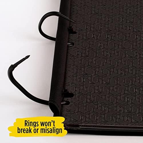 Five Star Flex Hybrid NoteBinder, 1” Binder with Tabs, Notebook and 3-Ring Binder All-in-One, Black and Five Star Loose Leaf Reinforced Filler Paper, 3 Hole Punched, College Ruled, 80 Sheets