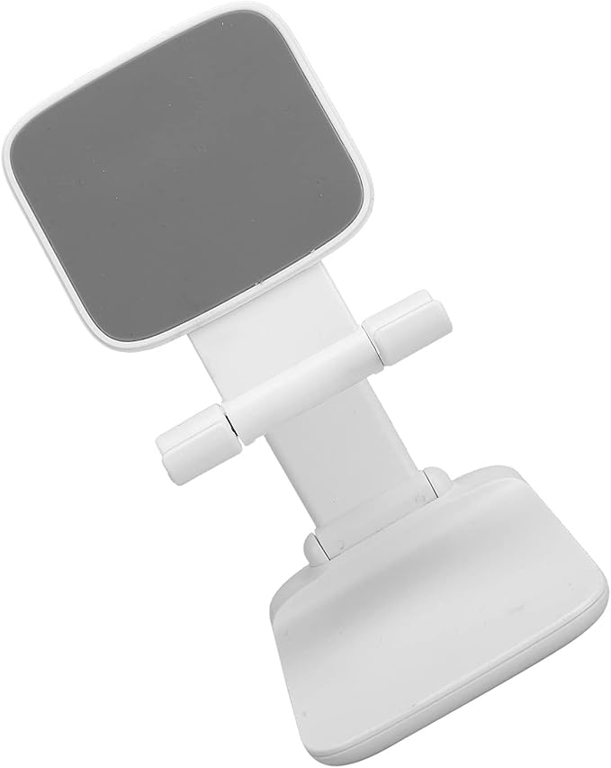 ciciglow Adjustable Desktop Mobile Phone Tablet Stand Holder for Webcast Online Meeting (Plastic White)