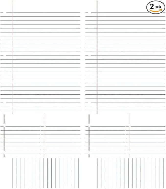 RoomMates RMK2349GMNotebook Paper Dry Erase/Whiteboard Peel and Stick Giant Wall Decals (Pack of 2)