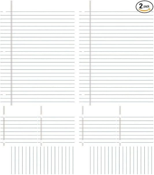RoomMates RMK2349GMNotebook Paper Dry Erase/Whiteboard Peel and Stick Giant Wall Decals (Pack of 2)