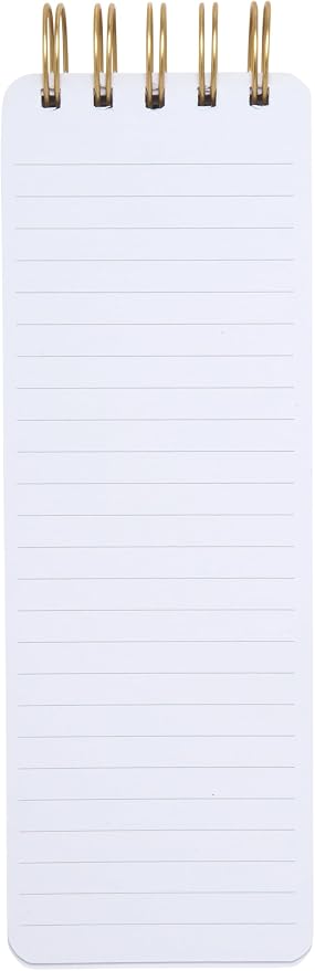 Eccolo Tall Spiral Memo Pad 300 Pages 150 Sheets List Notepad for Office