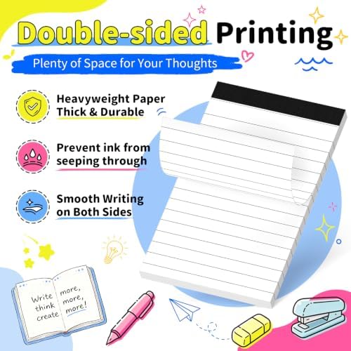 White Note Pads 12 Pack Small Notepad 3x5 in Mini Notepads Pocket Notepad