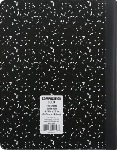 Top Flight Composition Book, Wide Rule, 100 Sheet