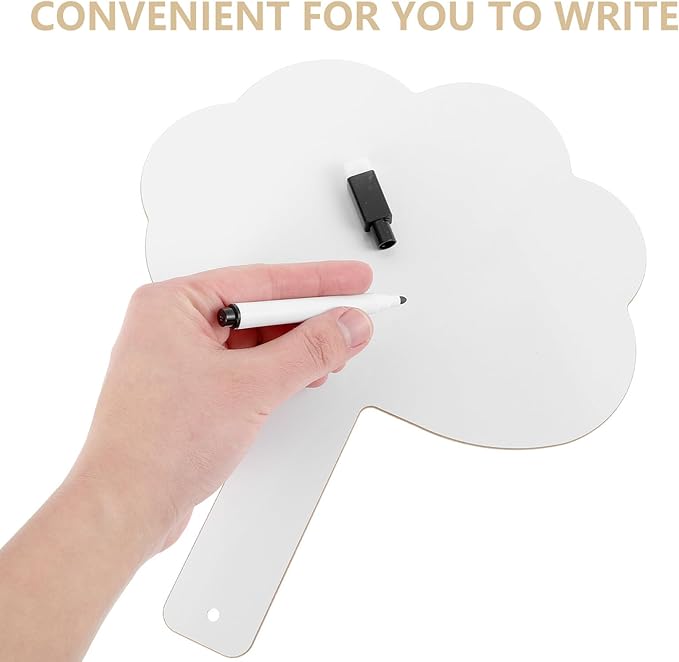 NUOBESTY Double-Sided Dry Erase Lapboards Small Handheld White Boards with Markers Portable Classroom Writing Boards for Students Home Learning and Message Notes