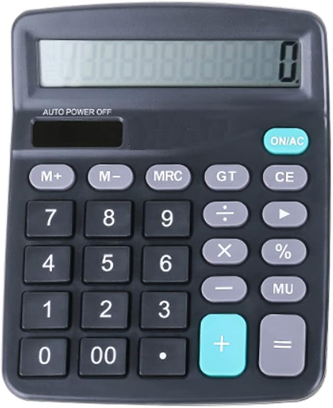 Large Screen 12 Digits Calculator Desktop Electronic Calculators Home Office School Financial Accounting Tool