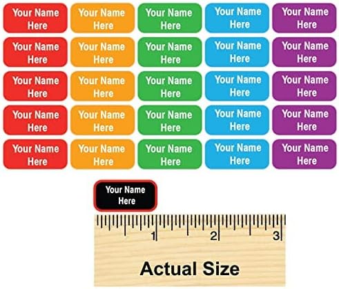 Personalized Name Labels for Kids – 60 Waterproof Peel-and-Stick Labels for Clothes, Lunch Boxes, Water Bottles, Laundry Bags – Durable, Dishwasher & Microwave Safe, Perfect for Camp, Daycare, School