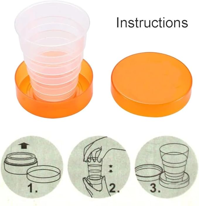 Portable Plastic Retractable Folding Cup Telescopic Collapsible Outdoor Travel, Practical Household Supplies Kitchen Supplies,Collapsible Cup,Kitchen Storage and Organization