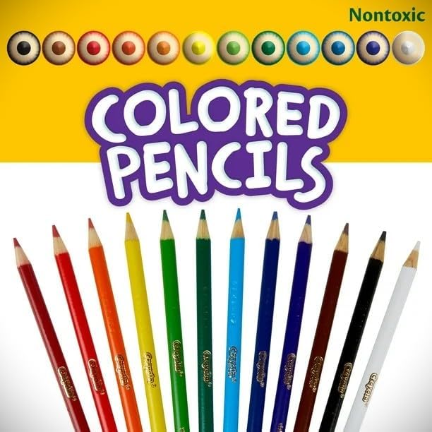 Back to School – 52 Piece Art Supply Bundle – 4x Colored Pencil Packs (12ct) + 4x Sharpeners – School & Home – Gift Ready by Aleluya Art.