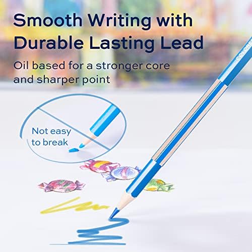 finenolo 48 Pack Colored Pencils for Adult Coloring Books, Soft Core, Art Drawing Pencils for Artists Beginners, Coloring Pencils Set with Sharpener for Coloring, Sketching, Painting