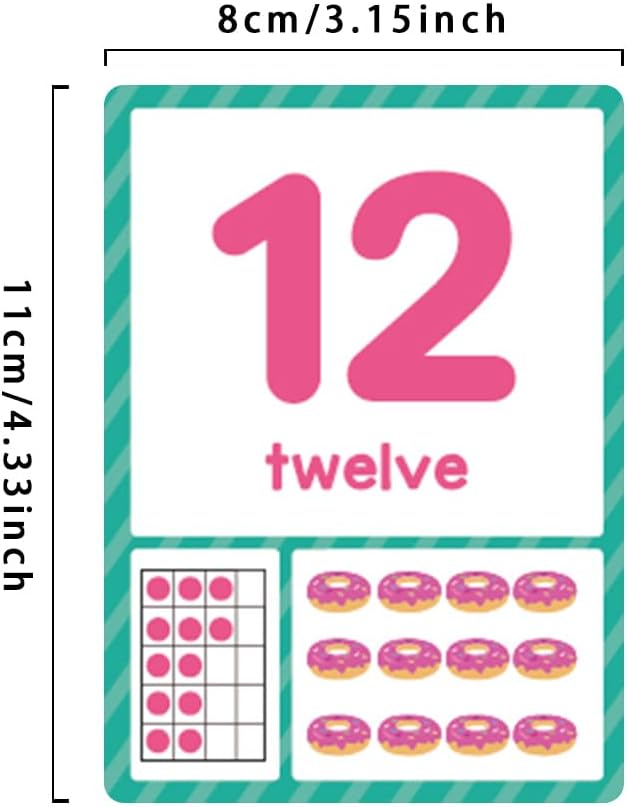 Lachilly Number 1-100 English Flashcards, High Frequency Words, Kindergarten ESL Teaching Materials, Autism Learning Materials, Vocabulary Building, 15 Cards 28 Words