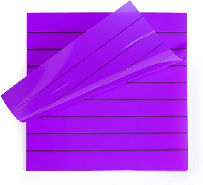 2 Pads, 100 Sheets, Clear Transparent Lined Sticky Notes 3x3 Inches, Self-Stick Notes, See Through Translucent, Easy to Post, Study Supplies, Office Products, Reusable, Waterproof, Purple