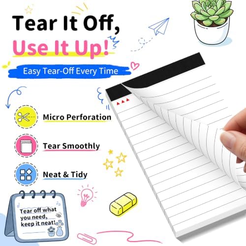 White Note Pads 12 Pack Small Notepad 3x5 in Mini Notepads Pocket Notepad