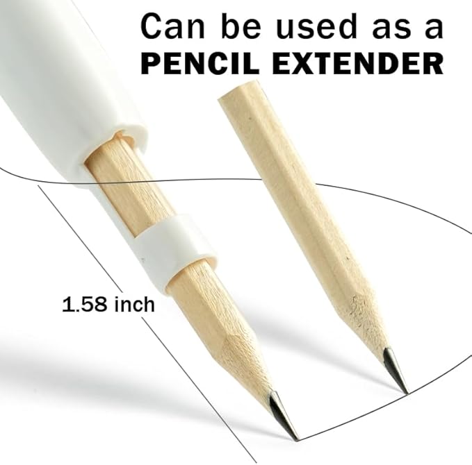 Pencil Grips for Kids Handwriting, Pencil Grippers/Holder, Writing Posture Correction for Toddler/Preschool, Homeschool Education, can Serve as Mechanical Pencil & Pencil Extender (2 Pack,Blue, Blue)