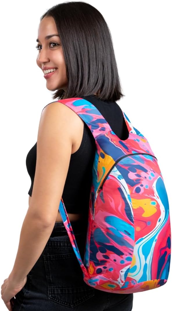 Nanobag Daypack 16L Ultralight Packable Foldable Travel Backpack for Hiking | 1.15 oz Portable Collapsible Pocket-Size with YKK Zipper and Wide Comfortable Shoulder Straps for Everyday Use and Sports