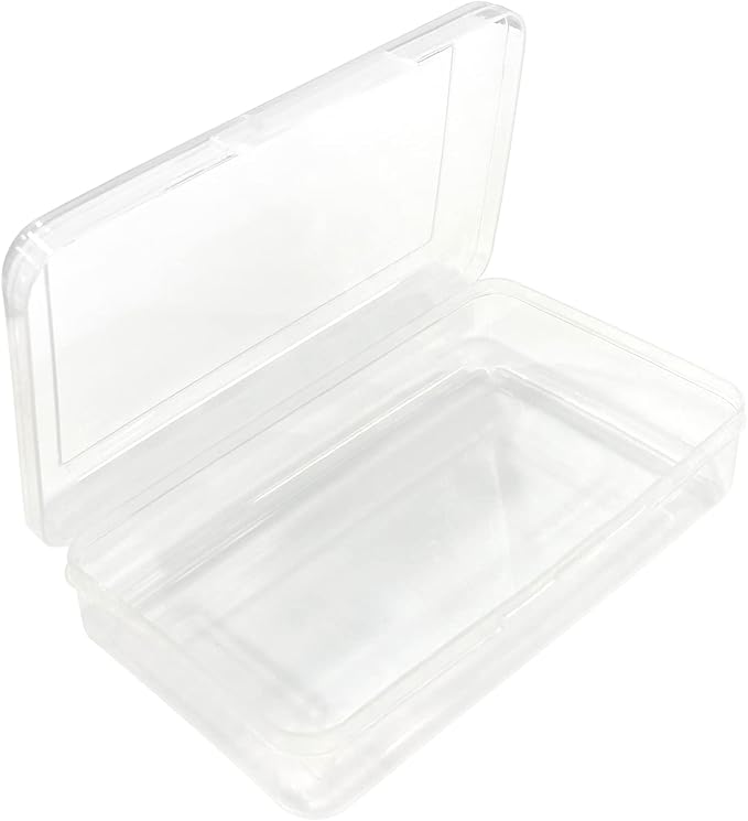 Ykimok Large Capacity Clear Pencil Box, Pencil Case, Plastic Pencil Boxes, Stackable Design, Supply Boxes for School Classroom, 4-Pack (Clear)…