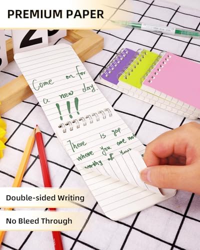 Dynta Mini Spiral Notebooks Bulk 3x5 Inch Memo Pads, Small Notepad Top Bound