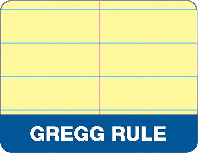 Tops Docket Steno Book, 6" x 9", Gregg Rule, Canary Paper, 100 Sheets (63851)