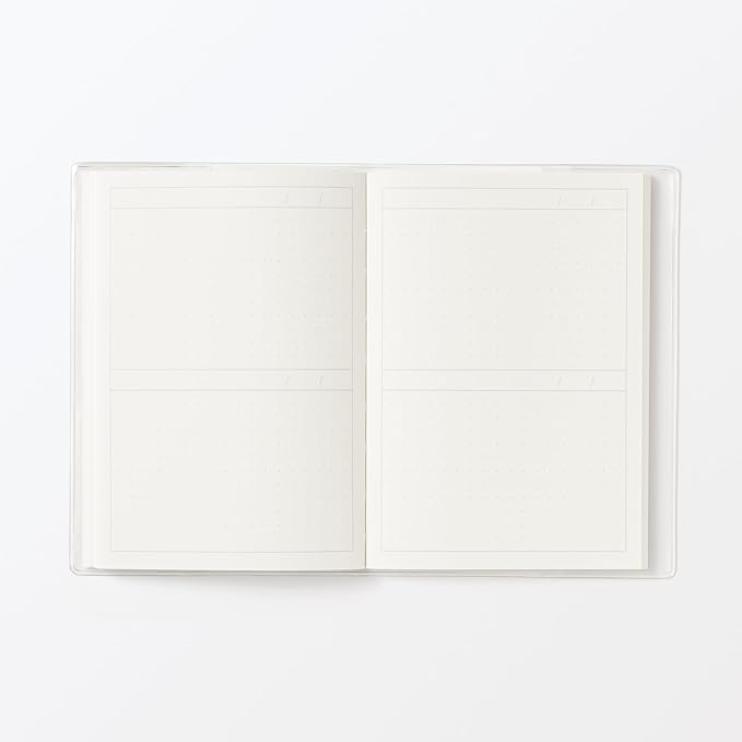 MUJI 84925337 Undated Schedule Notebook, Monthly, Daily, A6, Monthly, 12 Months, 366 Days Daily
