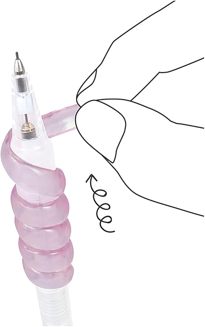 Kutsuwa Grip Punu Spiral Mauve Pink RB033MP
