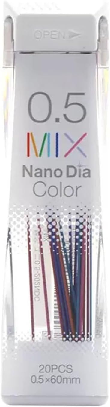 20Pcs 0.5MM Pencil Refills for 0.5MM Mechanical Colored Refills for Student Artist Art Drawing Sketching Student Drawing Tool