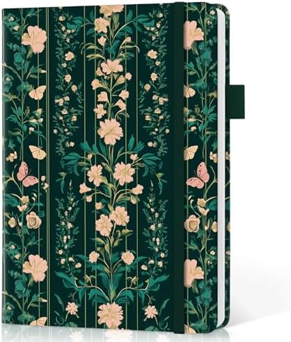 Taja Pretty Journal for Women, 5.7" x 8.3" Lined Notebook for Journaling