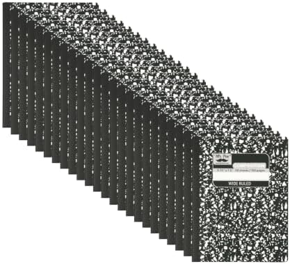 Mr. Pen- Composition Notebooks Bulk, 24 Pack, 50 Sheets, 9.75" x 7.5"