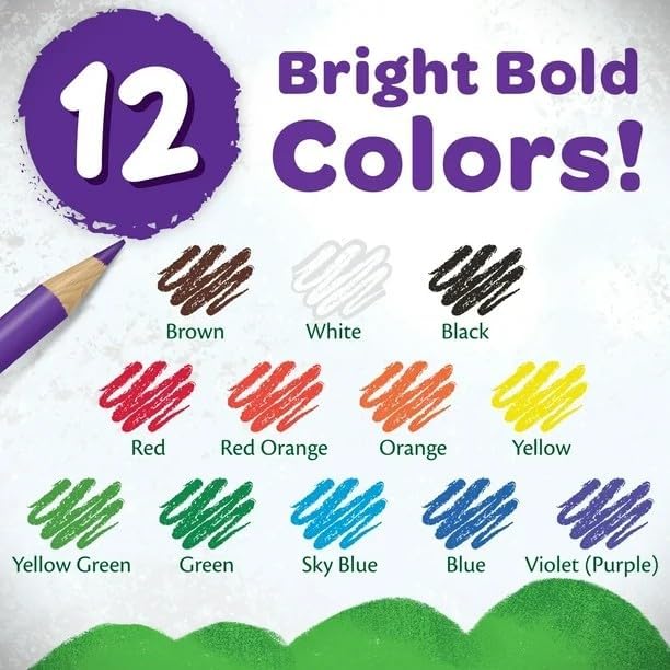 Back to School – 52 Piece Art Supply Bundle – 4x Colored Pencil Packs (12ct) + 4x Sharpeners – School & Home – Gift Ready by Aleluya Art.
