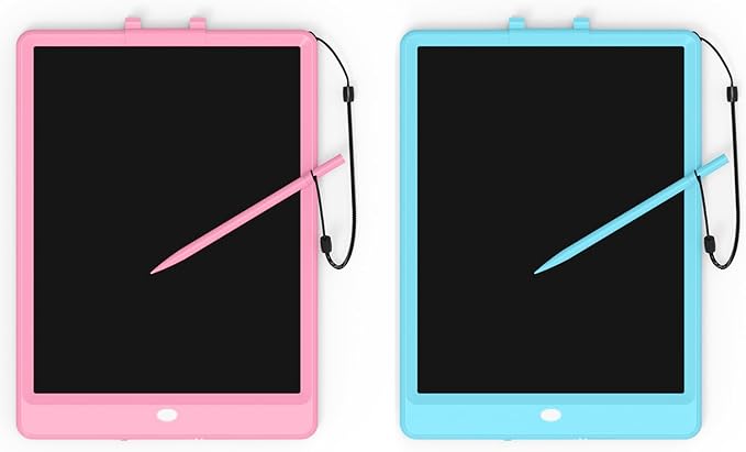 SplashNSpray Writing Tablet, 2pack LCD Drawing Tablet for Kids, Colorful Toddler Doodle Board, Erasable Reusable Electronic Drawing Pads, Educational and Learning Toy for 3+ Years Old Kids 8.5inch