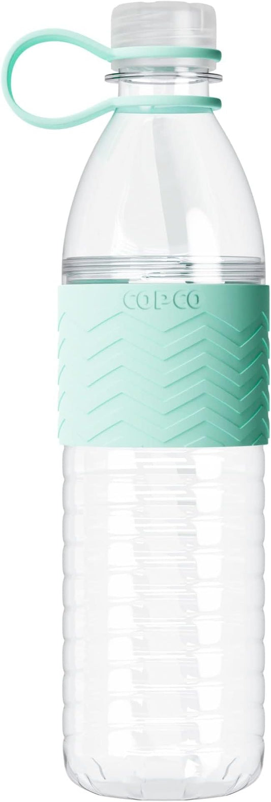 Copco Hydra 20 oz Tritan Water Bottle with Leak-Proof Lid & Textured Grip - BPA-Free, Dishwasher Safe, Easy Twist-Open for Ice & Fruit - Fits Cup Holders, Lightweight, Durable(Robins Egg Blue)