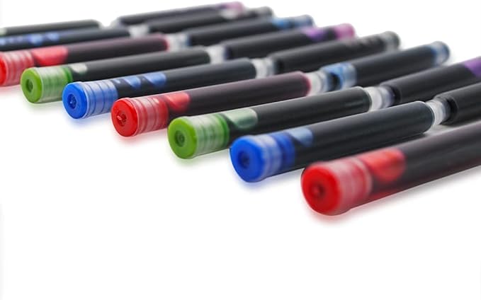 30pcs JINHAO Ink Cartridges Fountain Pen Refills for JINHAO and Baoer Pen Standard Size (Mixed Colors)