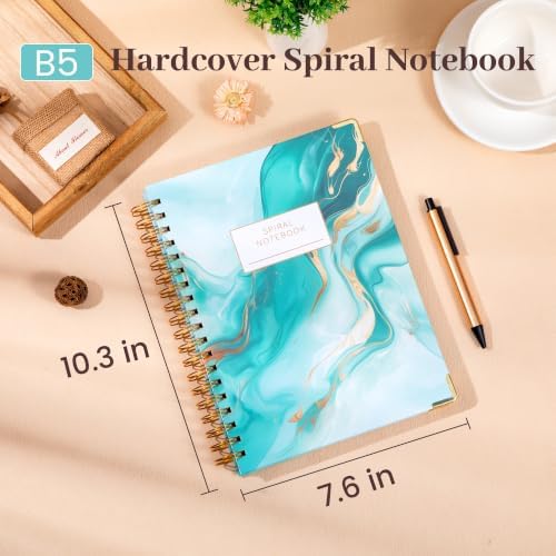 Yoment Hardcover Spiral Notebooks for Work 240 Pages Notebook with Dividers