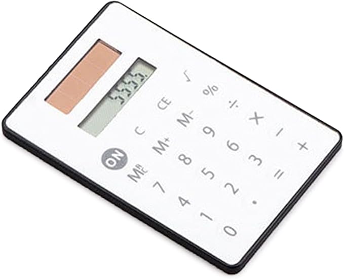 Solar Powered Pocket Calculators Lightweight with High Sensitivity Buttons and Simple Math Functions