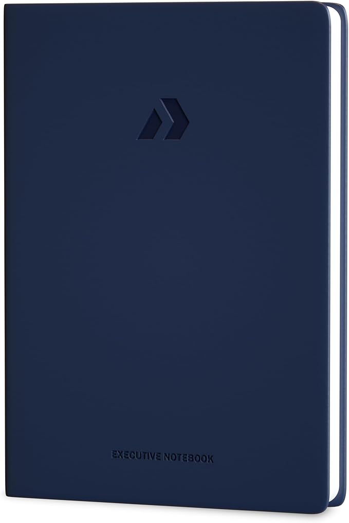 Nextnoid Lined Hardcover Notebook Journal - 120 GSM Thick Paper, Medium A5 Notebook 160 Pages - Perfect Mens Journal For Writing, Journaling and Note-Taking (Navy Blue,Ruled)
