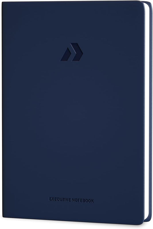 Nextnoid Lined Hardcover Notebook Journal - 120 GSM Thick Paper, Medium A5 Notebook 160 Pages - Perfect Mens Journal For Writing, Journaling and Note-Taking (Navy Blue,Ruled)